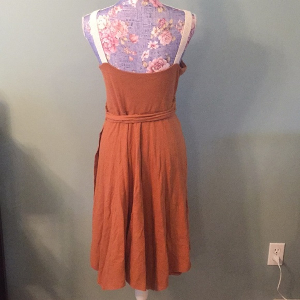 Akemi + Kin Rosaria 12 Mustard Wrap Dress Crochet - Picture 6 of 6